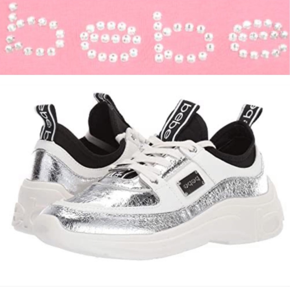 Bebe metallic sneakers